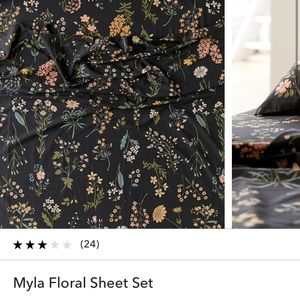 fitted sheet and two pillow cases